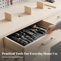 Multi-Functional 3-Drawer Tool Organizer DIY Friendly 3-Drawer Tool Chest Sturdy Construction Household Storage Large Capacity for Craftsmen, Homeowners, Workshop, Craft Room, Repair Shop, Basement