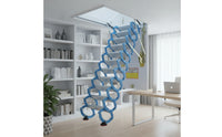 Telescopic Retractable Attic Staircase Telescoping Electric Attic Ladder Extendable Folding Ceiling Ladder Heavy Duty for Loft