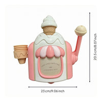Side Lever Ice Cream Bath Toy Pretend Play Plastic Ice Cream Machine Toy Long-Lasting Educational