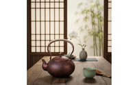 Heat-Resistant Handle Handmade Copper Tea Pot Gift Option Handmade Copper Tea Kettle for Stovetop