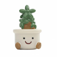 Car Dashboard Decor Compact Size Cute Potted Plant Doll Colorful Small Bloom Pot Figurine