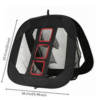 Portable Target Golf Net Black Mesh Golf Practice Net Carry Handle