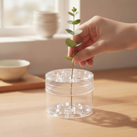 Clear Flower Arranging Holder Transparent Flower Arrangement Holder Reusable Cylindrical for Florists, Diy Crafters, Vases, Home Decor