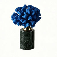 Coral Sculpture with Marble Base Modern Coral Sculpture Textured Decor for Homeowners, Living Room