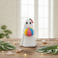 Minimalist Ghost Figurine Mini Ghost Ornament Compact Tabletop Figurine Playful for Shelf