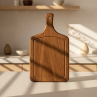 Board with Handle Walnut Wood Board with Handle Smooth