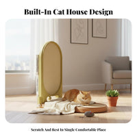 L-Shaped Cat Scratcher Multi-Functional Vertical Cat Scratcher Multifunctional Pet Supplies for Living Room, near Sofa, Against Walls