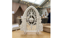 Dollhouse Miniature Arched Window Wall Structure Decor Ornate Gothic Design Dollhouse Miniature Arched Window Openwork