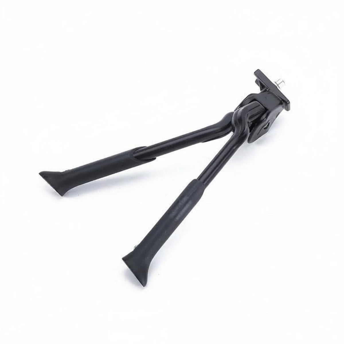 Foldable Design Double Leg Kickstand Heavy Duty Center Mount Bike Stand Easy to Install Two Leg Cycle Support Aluminum Alloy Body for Cyclists
