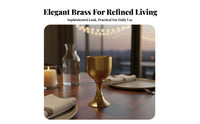 Brass Goblet Thickened Solid Brass Chalice Decorative
