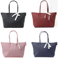Waterproof PVC Tote Bag Polished Finish Structured Tote Bag Lightly Textured Rectangular for Women
