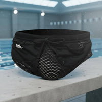 Drag Shorts Quick-Drying Pocket Resistance Shorts Double-Layer for Lap Swimming
