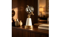 Crystal Ball Sophisticated Ornament Minimalist Sculpture for Office, Study