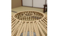 Natural Material Rattan Weave Lamp Cover Japandi Design Woven Rope Lampshade Rustic Decor Bohemian Design Lampshade for Restaurant