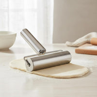 Stainless Steel Rolling Pin Sturdy Metal Pastry Roller Lightweight