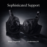 Underwire Bra with Lace Overlay for Women, Large Cup Support in Extended Sizes, Minimizing for Everyday Wear and Special Occasions
