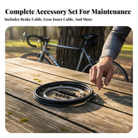 Cycle Brake Wire Set Wear Resistant Bike Wire and Housing Set Cycle Gear Wire Kit Stainless Steel Effortless PTEE Inner Liner