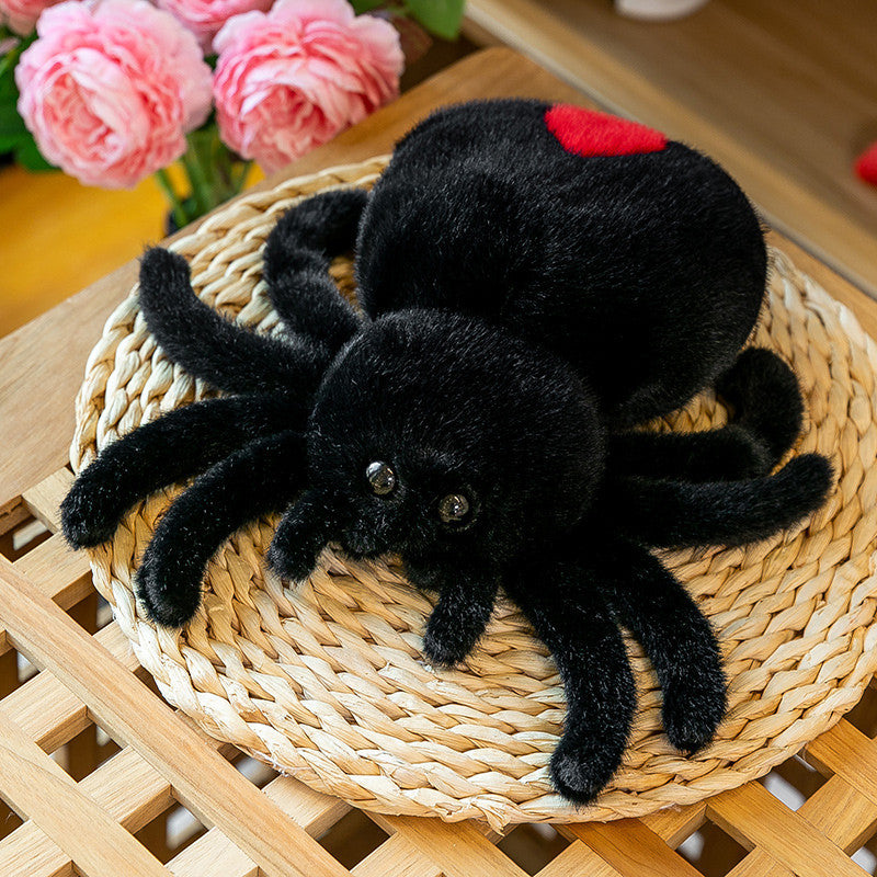 Creative Black Spider Plush Toy for Halloween Prank