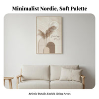 2 Pieces Warm and Cozy Nordic Abstract Figure Painting Fade-Resistant Cream Aesthetic Minimalist Wall Decor Abstract Wall Art for Interior Design Enthusiasts, Gift Givers, Living Room, Bedroom, Home Office, Hallway