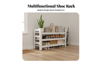 Metal Footwear Storage Unit Large Capacity Multi-Tier Shoe Rack Entryway Storage Shelf Dustproof Steel Construction for Hallway