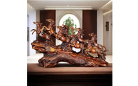 Galloping Horse Figurine Naturalistic Galloping Horse Sculpture Decorative Home Decorative Piece