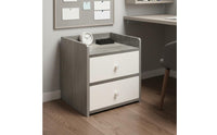 Rounded Corners Modern Bedside Cabinet Large Capacity Small Nightstand with Drawer Bedside Storage Shelf for Dorm Room