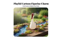 Indoor Outdoor Use Screaming Chicken Statue Creative Design Funny Chicken Statue Weather Resistant for Garden, Desktop, Bookshelf