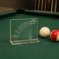 Printed Markings Billiards Angle Stand Transparent Angle Guide Board Acrylic Cue Target Practice Aid Tabletop