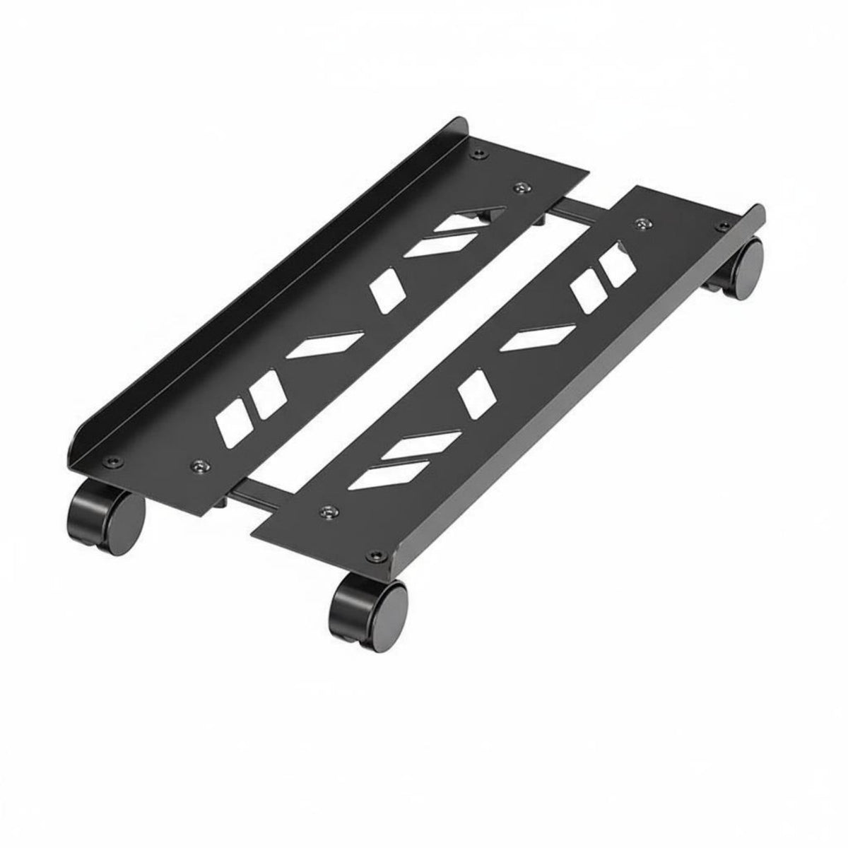 Under Desk PC Holder with Wheels Heavy Duty Rolling Computer Chassis Holder