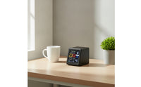 Mini TV Meteorological Display No App Required WiFi Electronic Timekeeper Clock for Office, Bedside