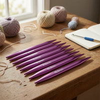 Detachable Interchangeable Circular Knitting Aluminum Circular Knitting Needle Set Flexible Compact for Knitters, Crafters, Makers, Home Crafting, Travel