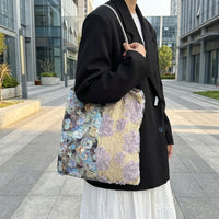 Tote Bag for Women with Soft Velvet Finish, Large Tote Bags for Women with Magnetic Snap, Cute Gift for Her, Extra Large Shopping Laptop Bag