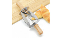 Manual Croissant Cutter Roller Rotating Croissant Roller Cutter Food-Grade Pastry Wheel Ergonomic for Bakers, Home Cooks, Baking