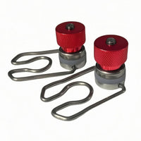 Helmet Attachment Fitting Wire Clip fastener Helmet Buckle Screw Top Knurled Buckle Hardware