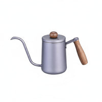 Coffee Kettle Accurate Stream Control Wooden Handle Coffee Pot Anti-Rust Gooseneck Kettle for Cafe, Office