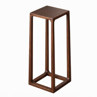 Solid Construction Tall Square Flower Table Stable Structure Plant Stand Elegant Design Display Pedestal Multi-Functional for Homeowners, Tea Enthusiasts, Event Planners, Living Room, Entryway, Corner Space, Party Decoration