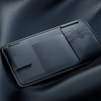 Car Sun Visor Organizer Universal Visor Document and Card Holder Unobstructed View Sunglasses Holder