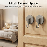 Bedroom Universal Heavy Duty Suction Cup Hooks for Secure Storage, Strong with for Cabinet Side and Wardrobe