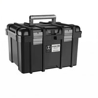 Latch Closure Hard-Shell Tool Box Heavy-Duty Portable Tool Box Reinforced Carry Handle