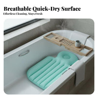 Bathtub Backrest Pillow Non-Slip Full Full-Length Bath Pillow Spa Bath Lounger Soft & Comfortable Bathroom Accessory