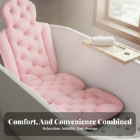 Full Full-Length Bathtub Pad Quick Drying Non-Slip Bathtub Mat Spa Bath Mat Skin-Gentle Cushioned Tub Recliner Machine
