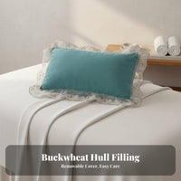 Removable and Washable Beauty Salon Pillow Breathable Small Rectangular Pillow Ergonomic Support for Spa Clients, Adults, Massage Room, Home
