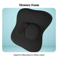 2 Pieces Car Headrest and Support Set Breathable Textile Car Headrest and Back Pillow Set Skin-Friendly Vehicle Neck Support Pillow for Driving