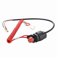 Metal Terminals Outboard Engine Kill Switch Replacement Part Emergency Stop Switch Long-Lasting Waterproof