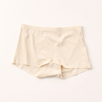 Women's Ice Silk Breathable Boyshort Underwear, Anti-Chafing Active Wear for Summer with Gusset, Mid-Rise Thin Knickers