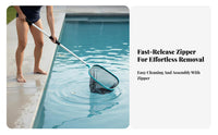 Pool Foliage Skimmer Net Sturdy Duty Pool Foliage Skimmer Head Aluminum Alloy Collect Net Head Long-Lasting Lightweight