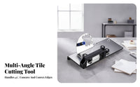 Angled Guide 45 Degree Tile Chamfering Attachment Stainless Steel Angle Grinder Chamfering Attachment Water-Assisted