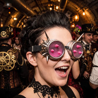 Steampunk Goggles Punk Gothic Goggles Industrial Eyewear for Cosplayers, Cosplay, Costume Parties