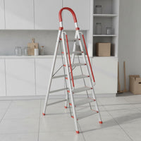 Stainless Steel Step Ladder Foldable Multi-Tiered Household Ladder Space Saving