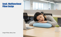 Viscoelastic Foam Nap Pillow, Ergonomic Neck Support, Ice Silk Office Nap Pillow, Student Aid